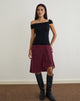 Image of Cuthbe Off The Shoulder Twist Top in Black