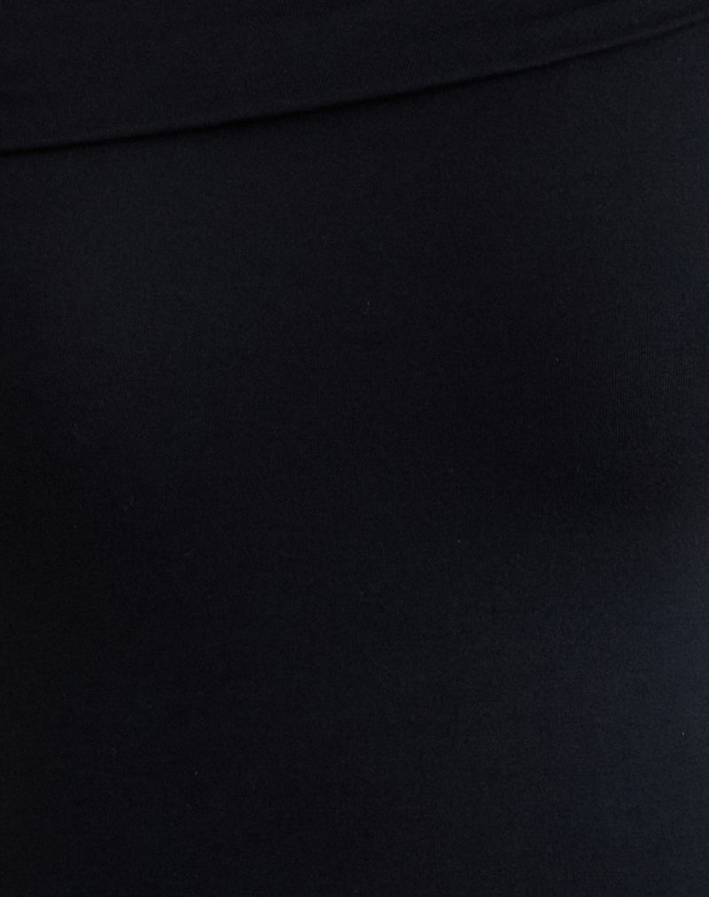 Image of Cuthbe Off The Shoulder Twist Top in Black