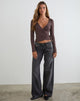 Image of Dakyung Long Sleeve Top in Thick Rib Coffee Quartz