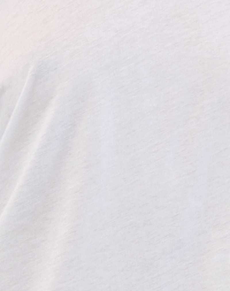 Image of Daman Off Shoulder Basic Jersey Top in White