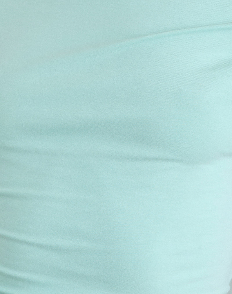Image of Danama One Shoulder Top in Rayon Jersey Aqua