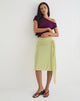 Image of Meidina Midi Skirt in Mesh Pistachio