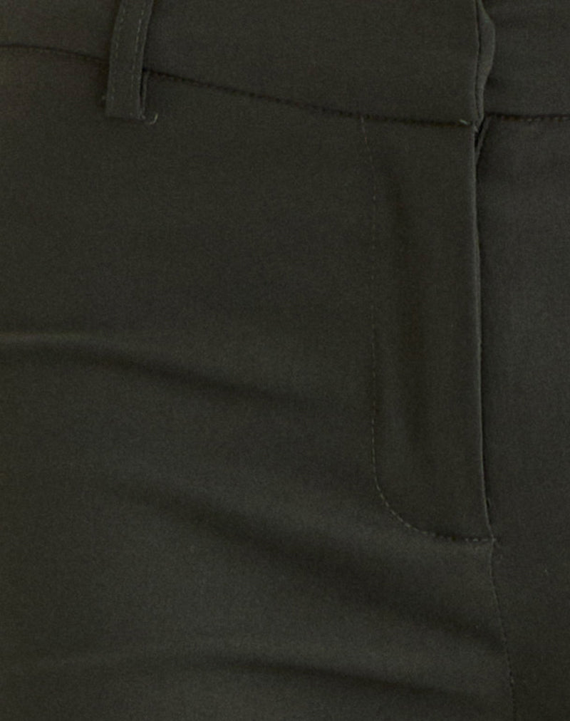 Image of Darias Low Rise Flare Trouser in Dark Khaki