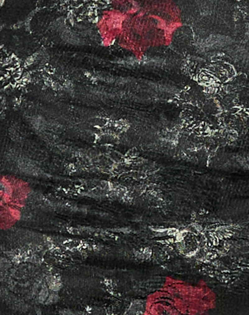 Image of Darsih Maxi Dress in Lace Midnight Bloom