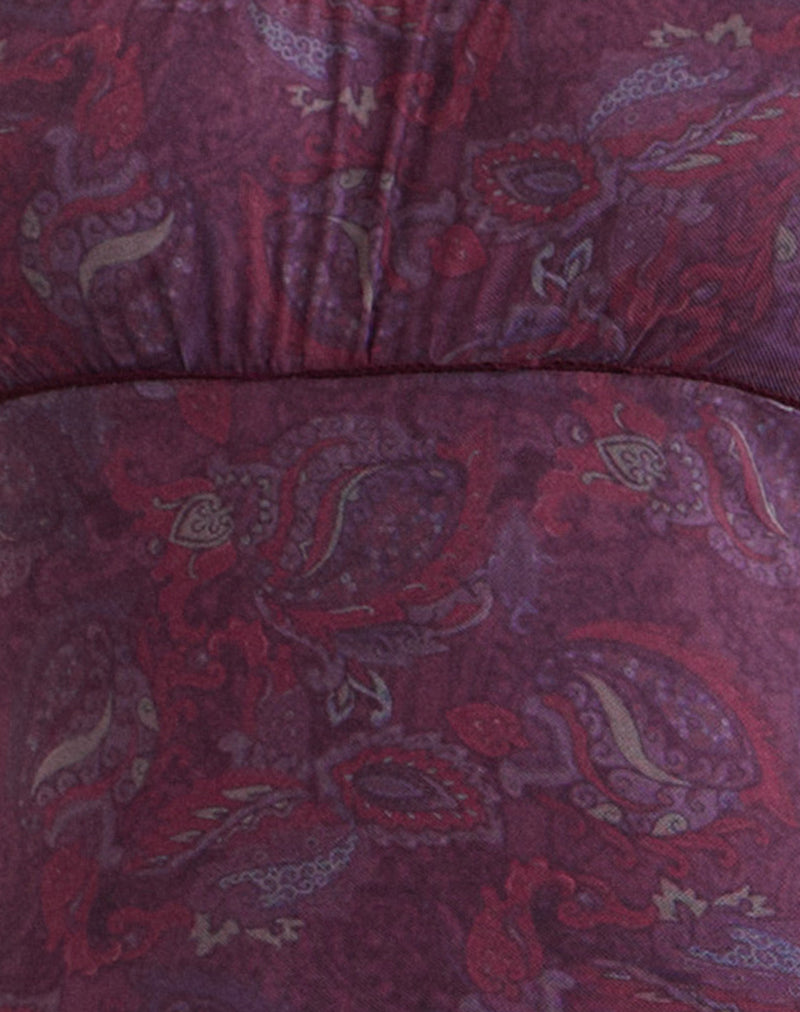 Image of Darsih Maxi Dress in Regal Paisley Purple