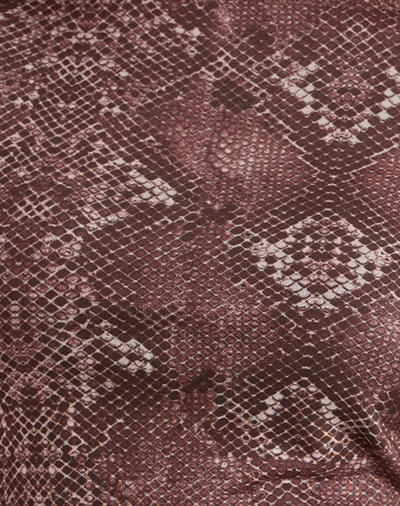Image of Dasa Mini Dress in Oversize Snake Skin