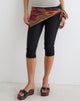 Image of Arpi Square Scarf in Chiffon Petals Script Olive