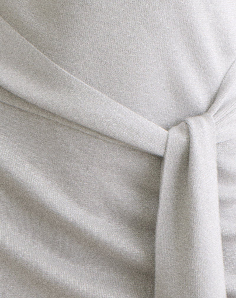 Image of Derana Mini Dress in Silver Shimmer