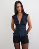 Image of Devlon Blouse in Dark Navy