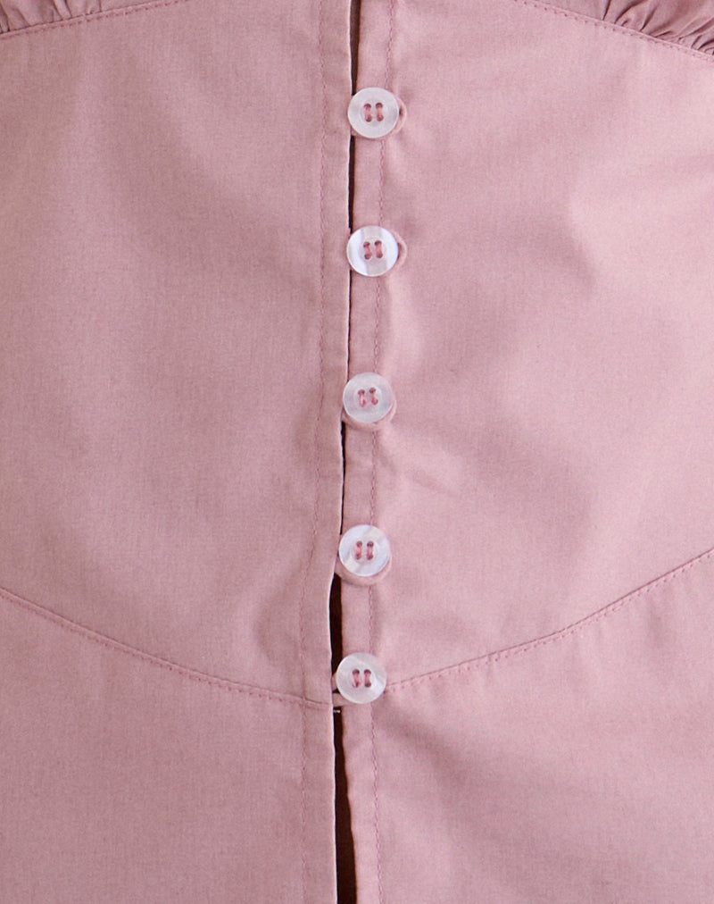 Image of Devlon Blouse in Dusty Rose