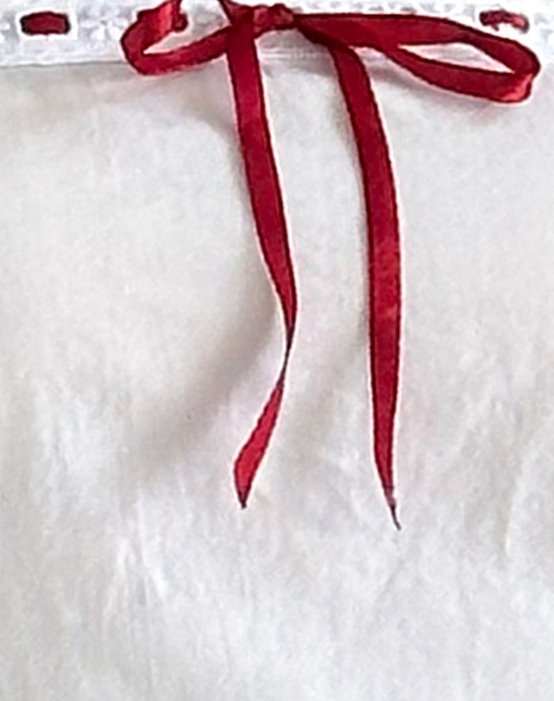Image of Dhilla Mini Dress in White Poplin