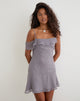 Image of Dinanti Mini Dress in Chiffon Lilac Grey