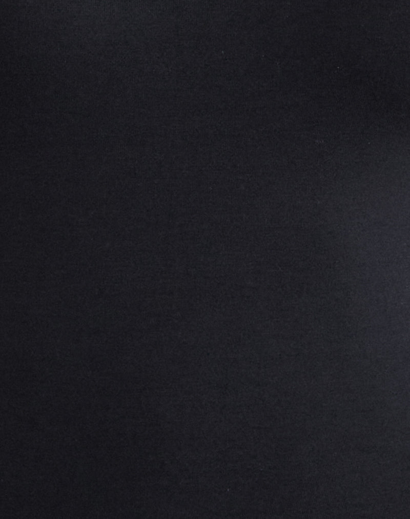 Image of Donela Long Sleeve Top with Flower Ring in Black