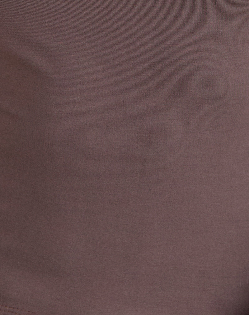 Image of Donela Long Sleeve Top with Flower Ring in Coffee Quartz