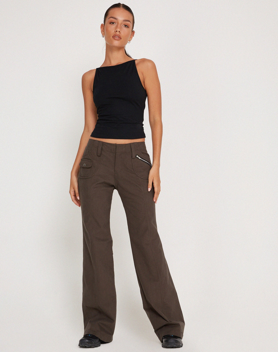 Image of Dudley Vest Top in Black