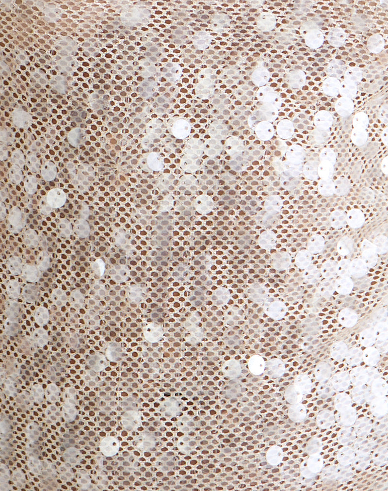 Image of Dudley Vest Top in Sequin Crochet Cream