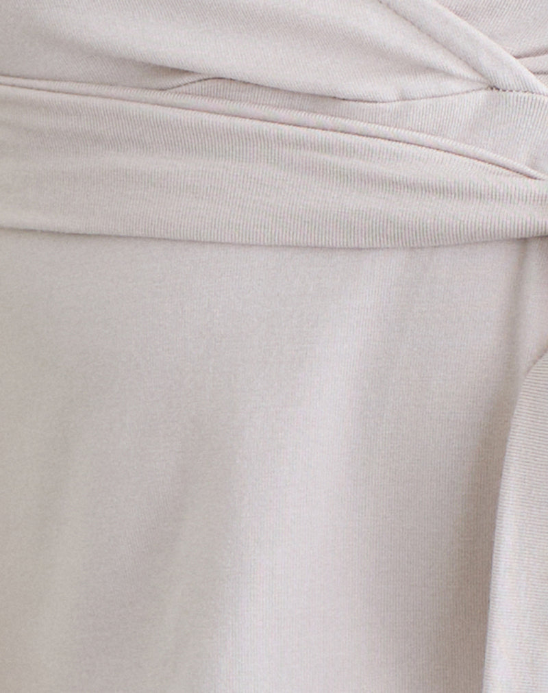Image of Elama Wrap Top in Cannoli Cream