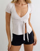 Image of Elama Wrap Top in Cannoli Cream