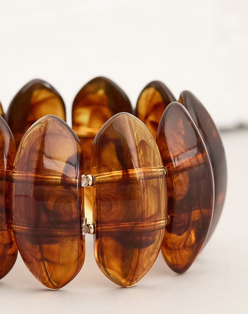 Image of Elas Acrylic Brown Bangle