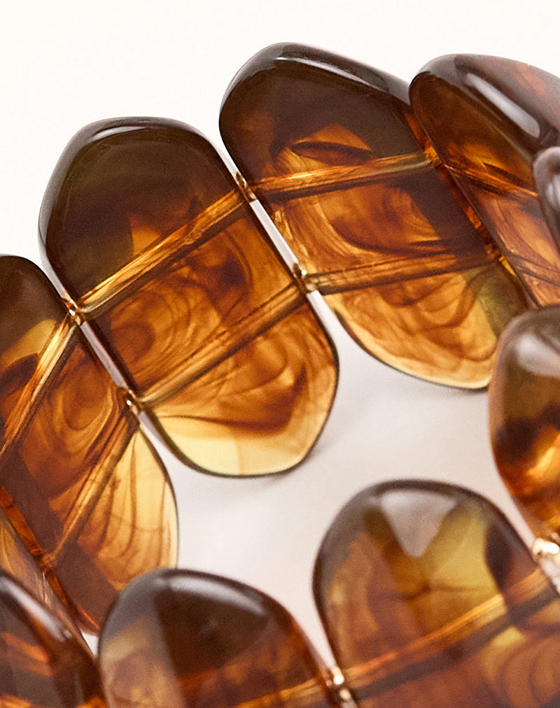 Image of Elas Acrylic Brown Bangle