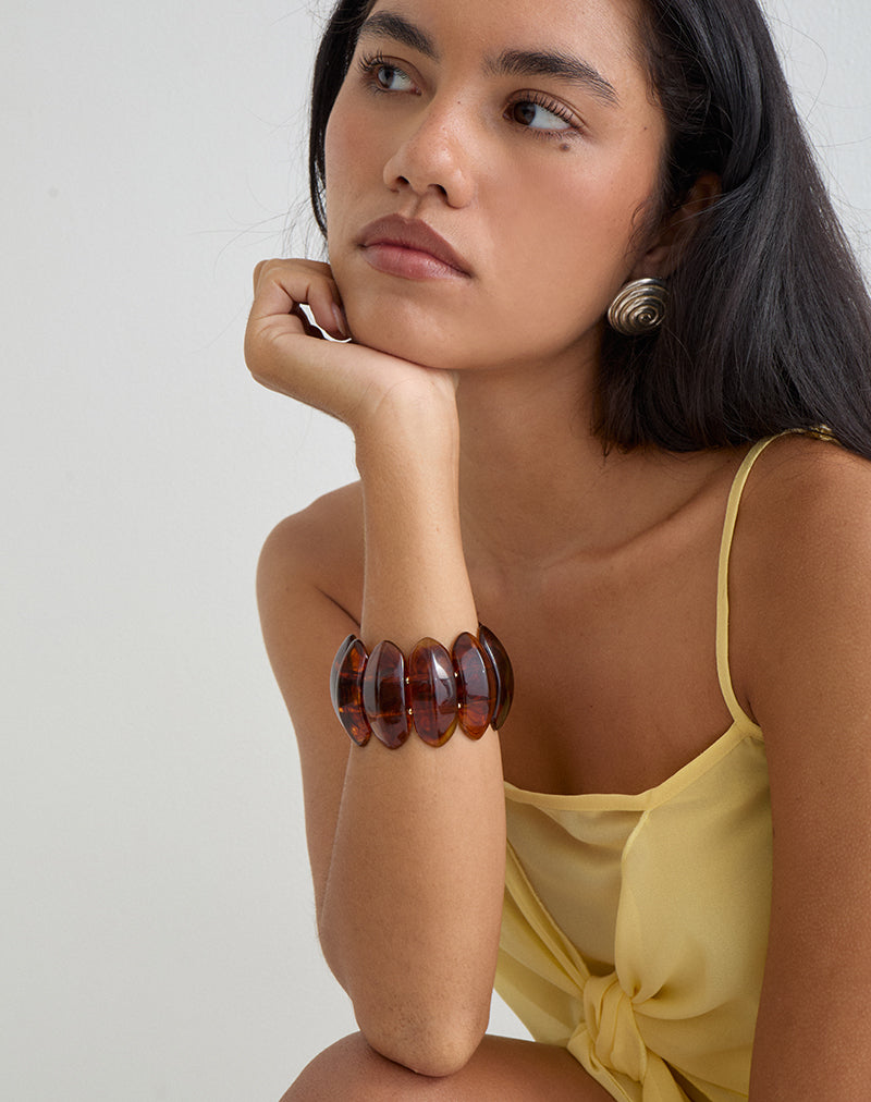 Image of Elas Acrylic Brown Bangle