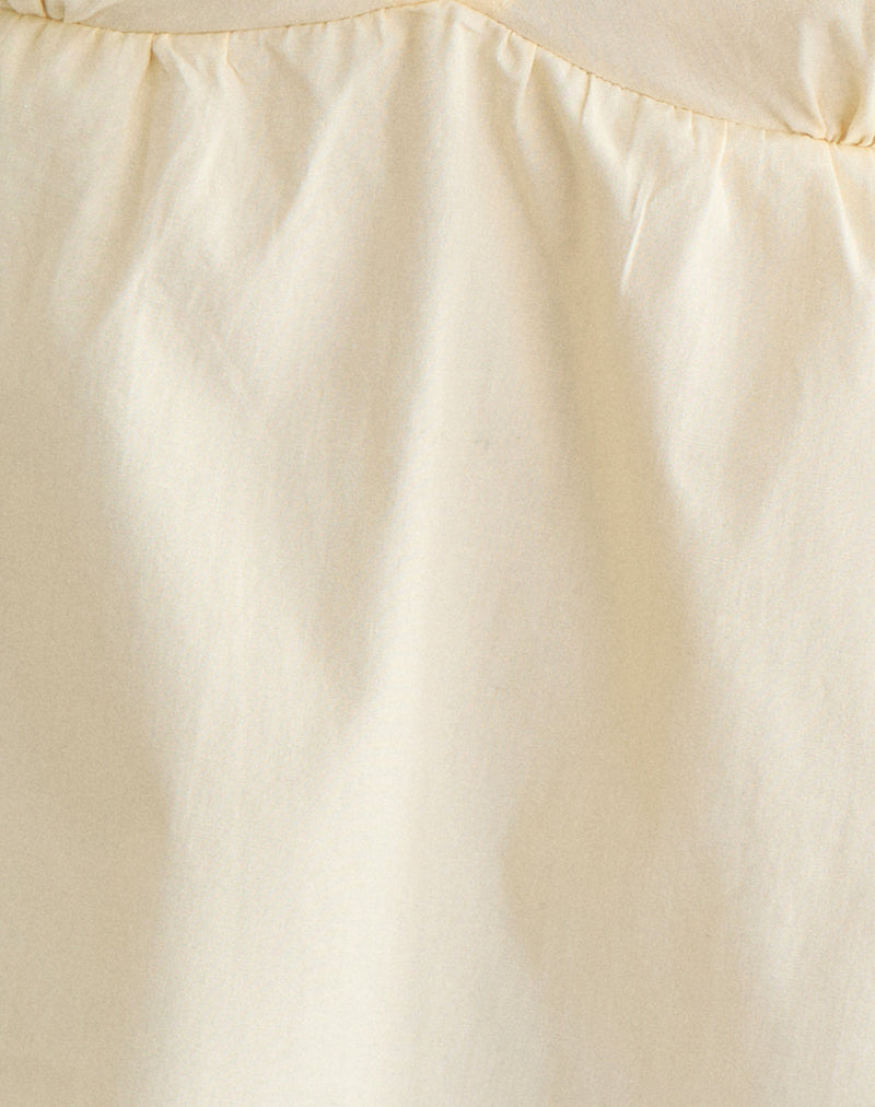 Image of Eldana Halterneck Top in Poplin Buttermilk