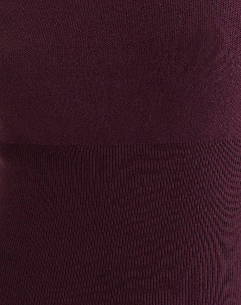 Image of Elira Top in Knit Plum
