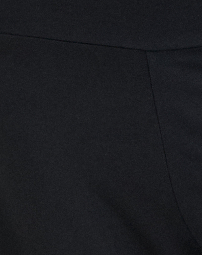 Image of Ano Capri Trousers in Rayon Jersey Black