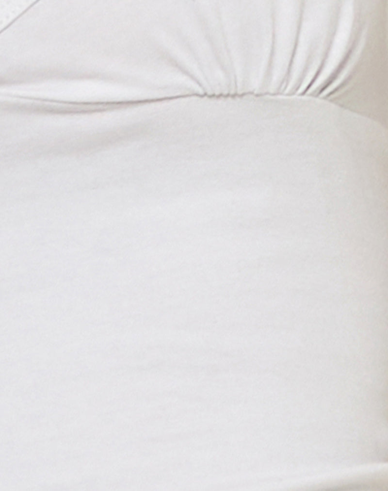 Image of Elspe Halterneck Top in White