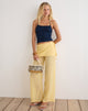Image of Eluna Trouser in Chiffon Pastel Yellow
