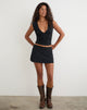 Image of Nidya A-Line Mini Skirt in Black