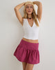 Image of Becita Mini Skirt in Raspberry Shadow Check