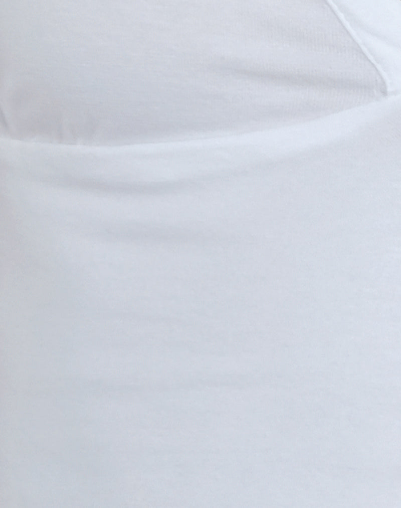 Image of Emberly Plunge Top in White