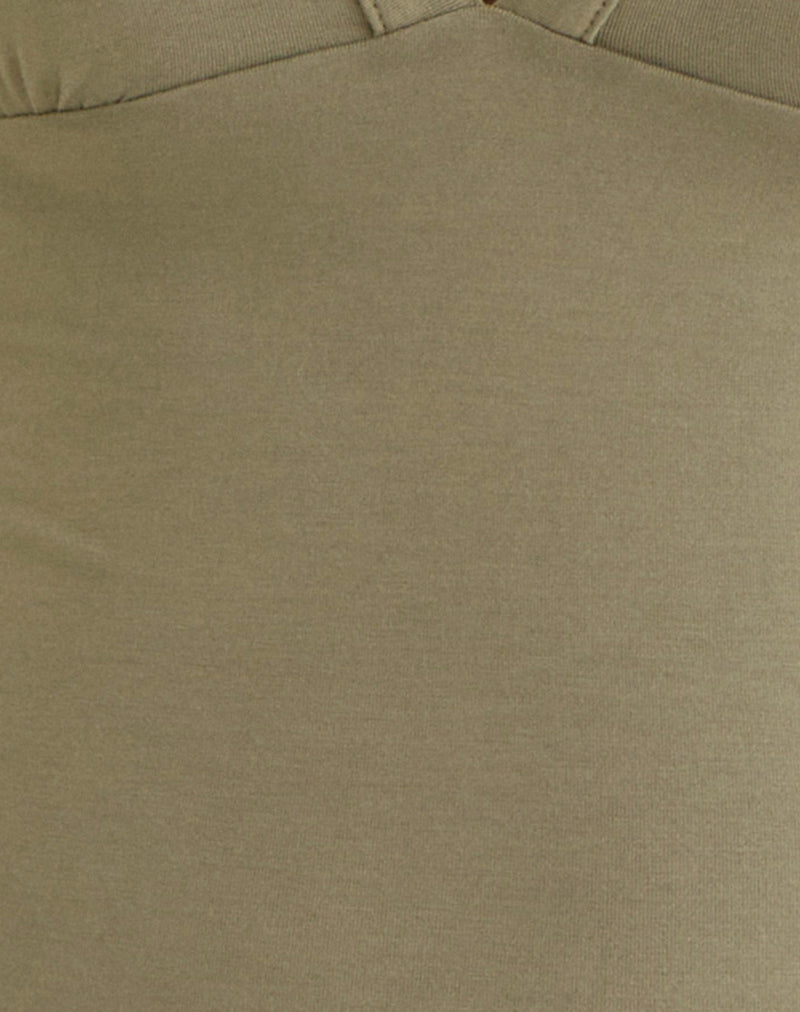 Image of Emesy Long Sleeve Top in Khaki