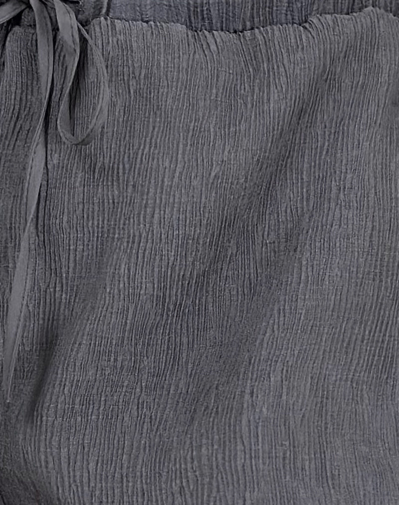 Image of Elletra Short in Crinkle Chiffon Grey