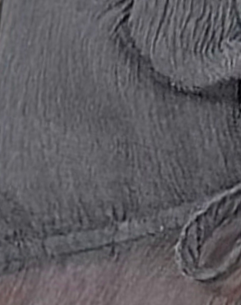 Image of Enisa Top in Crinkle Chiffon Grey