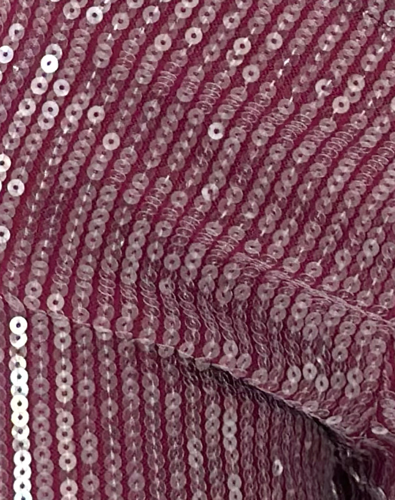 Image of Erna Micro Shorts in Clear Sequin Maroon
