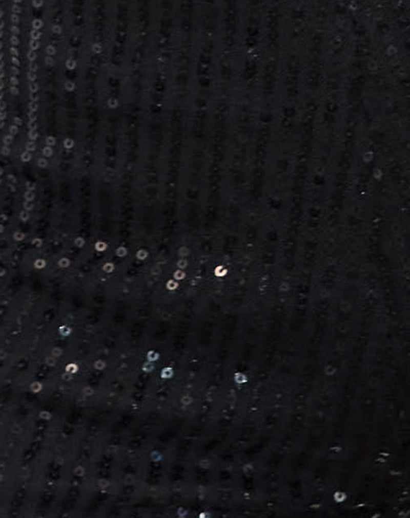 Image of Erna Micro Short in Drape Mini Sequin Black