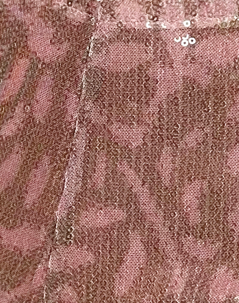 Image of Erna Micro Short in Boho Batik Sequin Pink