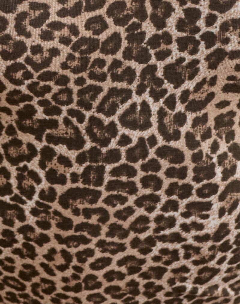 Image of Ernesta Top in Rar Leopard Brown