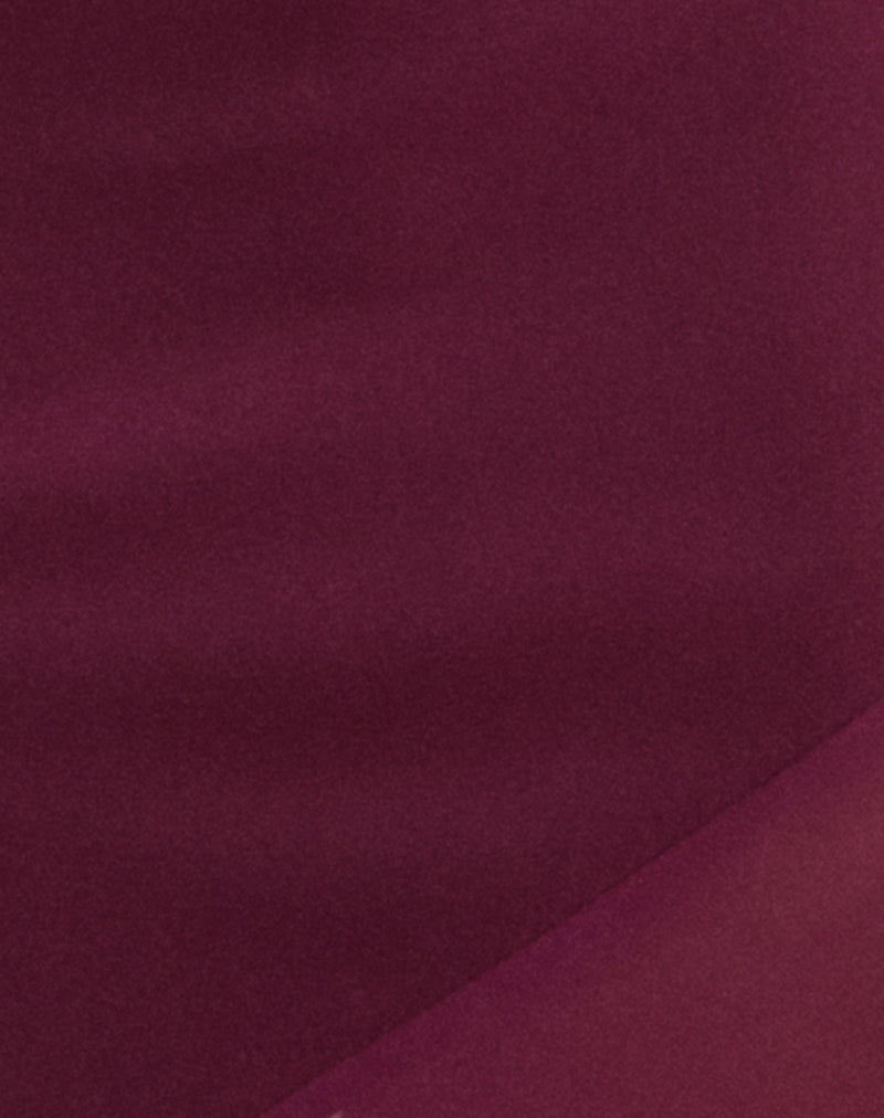 Image of Eshara Maxi Dress in Chiffon Satin Burgundy