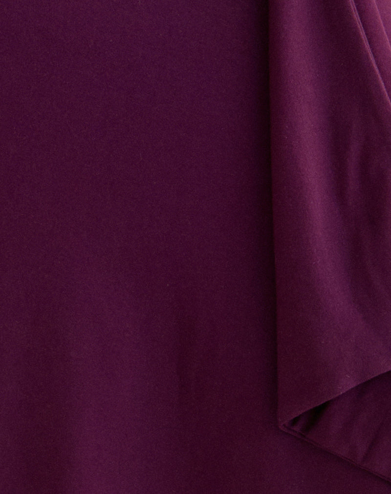 Image of Esmeray Midi Skirt in Rayon Jersey Fig