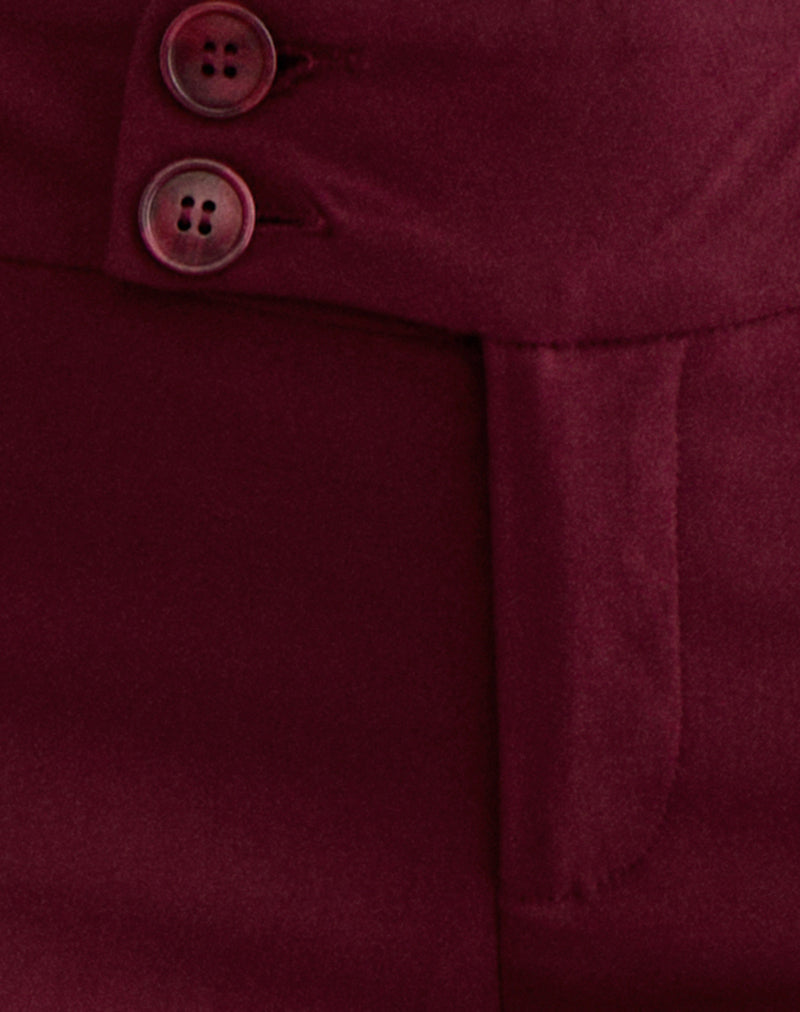 Image of Falita Trouser in Tailoring Burgundy