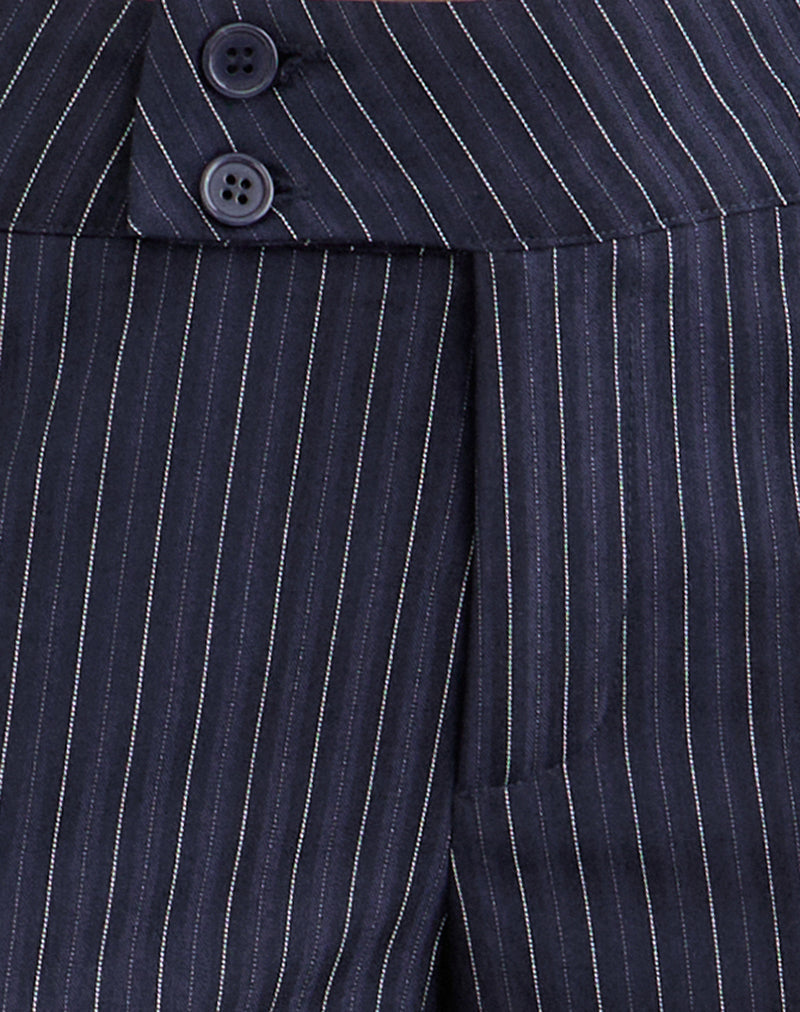 Image of Falita Trouser in Tailoring Navy Stripe