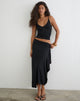 Image of Phemia Maxi Skirt with Beads in Jersey Black