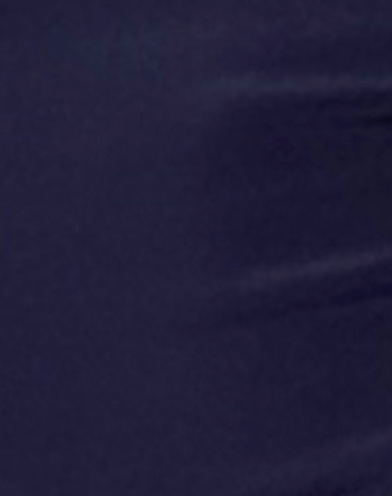 Image of Farida Broderie Trim Bikini Bottom in Midnight Blue