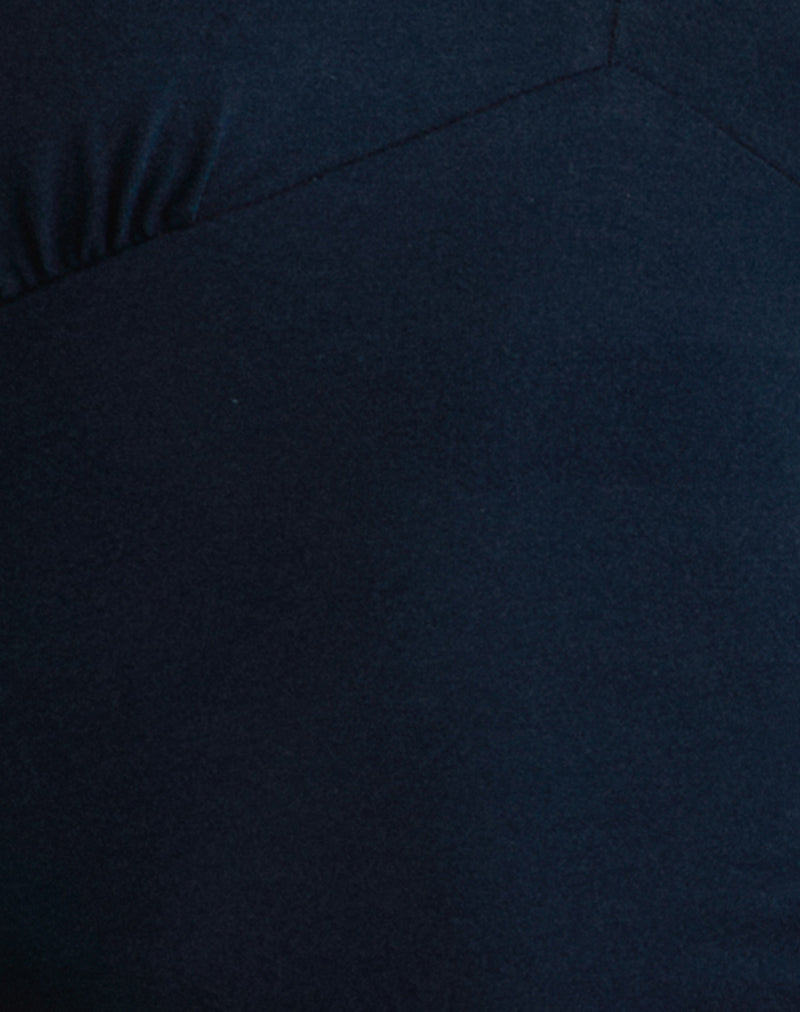 Image of Faye Long Sleeve Top in Navy