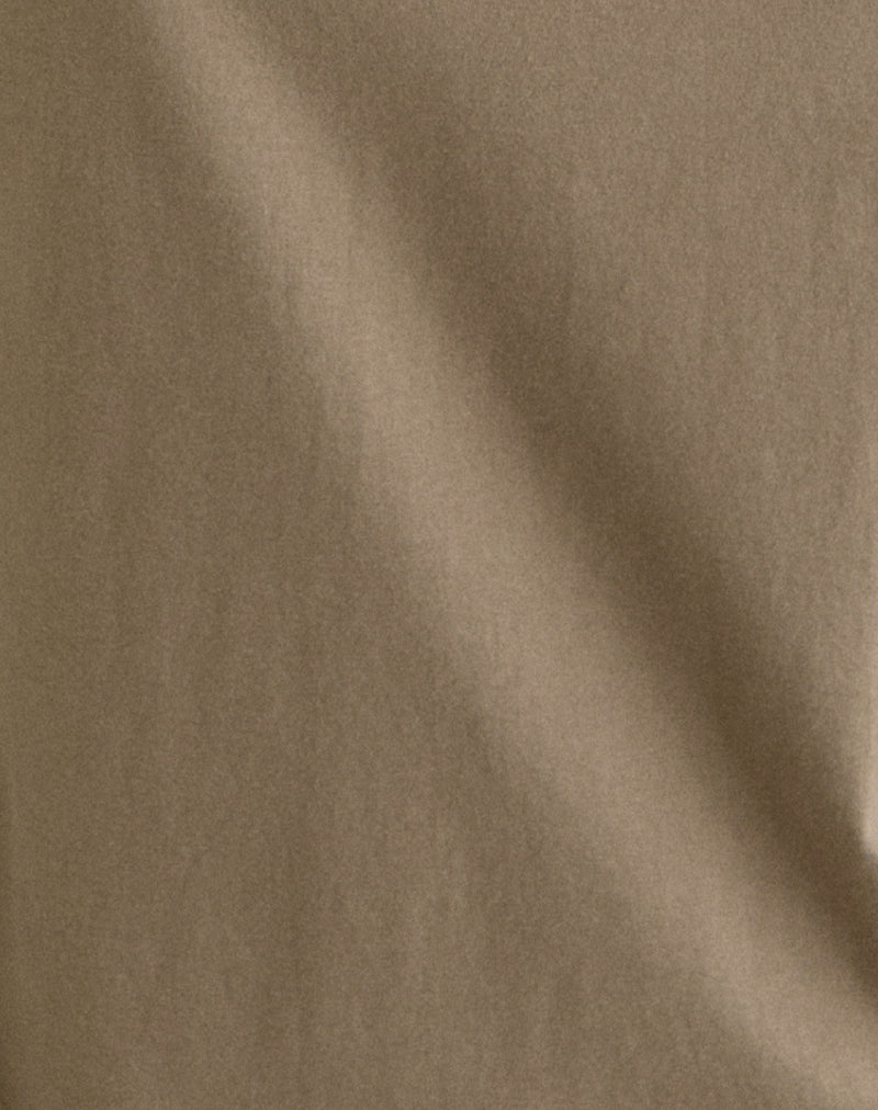 Image of Feman Top in Jersey Khaki