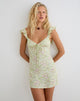 Image of Gadisa Mini Dress in Blooming Lily Green