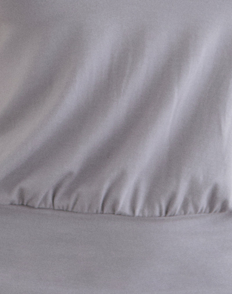 Image of Giunea Knot Halter Top in Lilac Grey